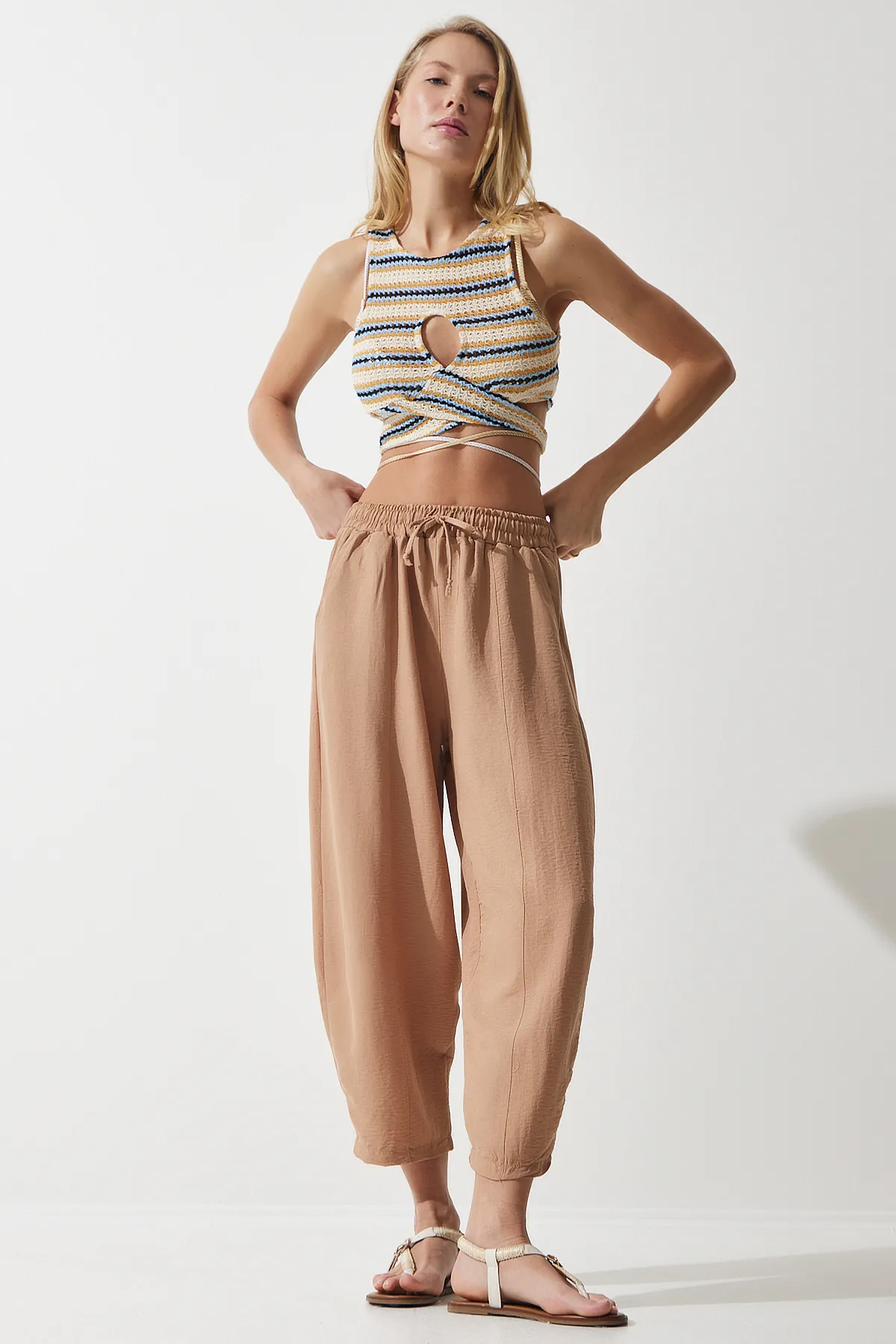 Happiness İstanbul  Hose - Beige - Karottenhose