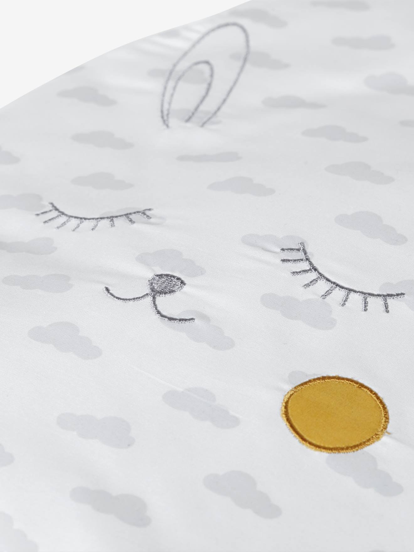 Gigoteuse sans manches LAPIN blanc motifs gris