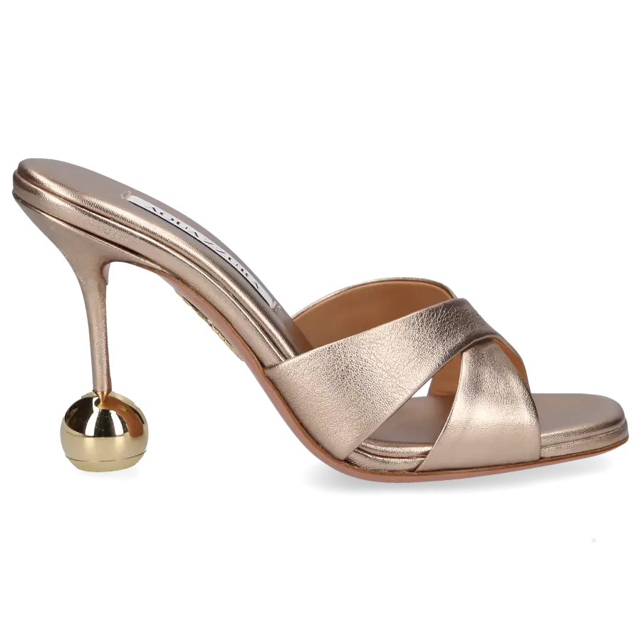 Aquazzura - Sandalen YES DARLING 95 Kalbsleder - gold