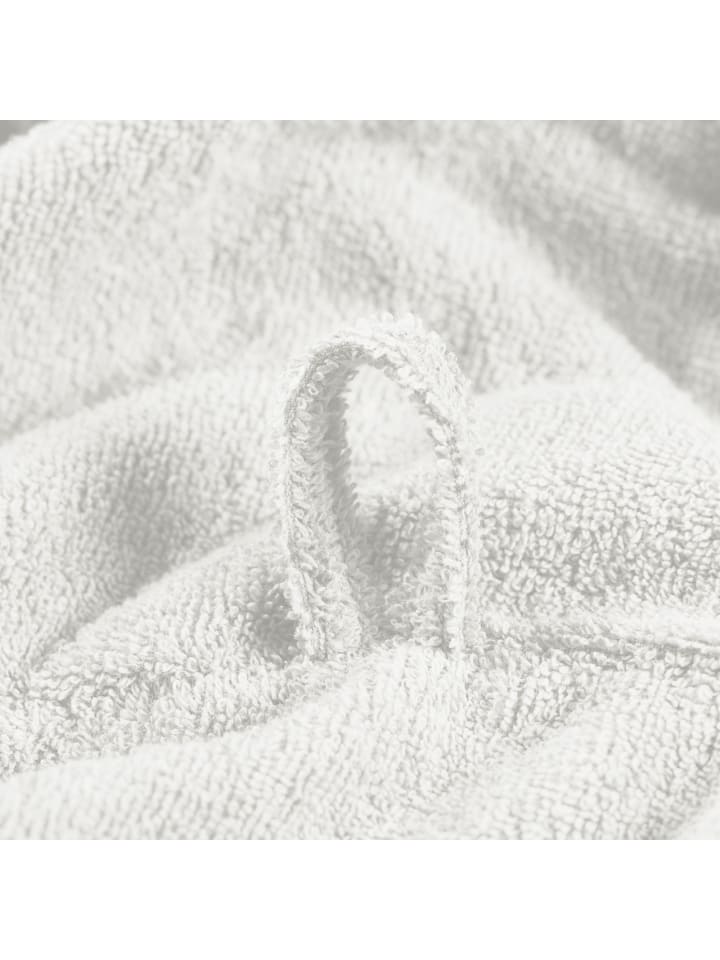 Erwin Müller Frottier Unisex-Bademantel mit Kapuze Heidelberg in weiß günstig kaufen