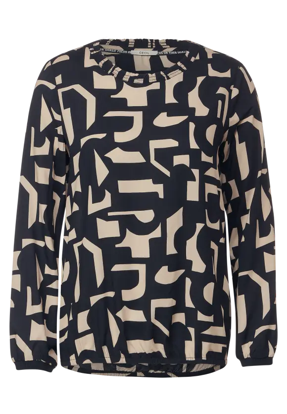 CECIL Bluse mit Smockdetails
