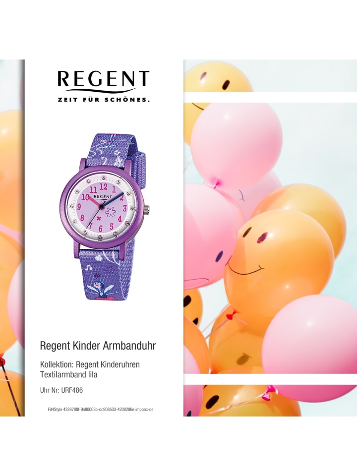 Regent Analog-Armbanduhr Regent Kinderuhren lila klein (ca. 29mm) günstig kaufen onesize