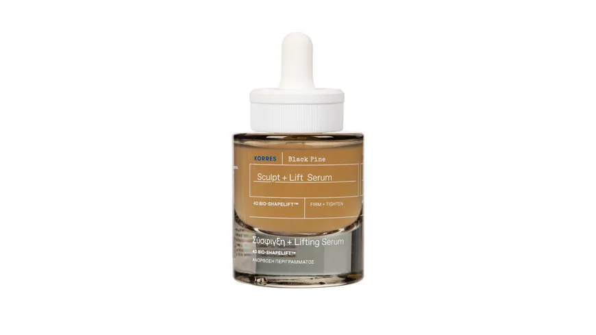 KORRES BLACK PINE 4D Bio-ShapeLift™ Re-modellierendes und straffendes Gesichtsserum 30 ml