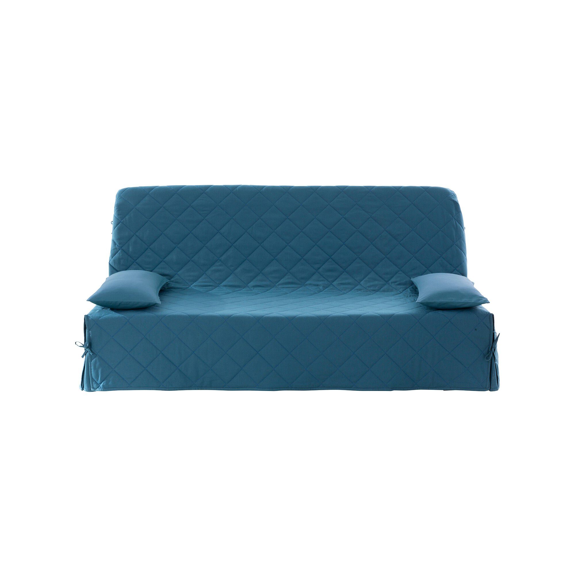 Housse clic-clac standard matelassée coton bachette uni