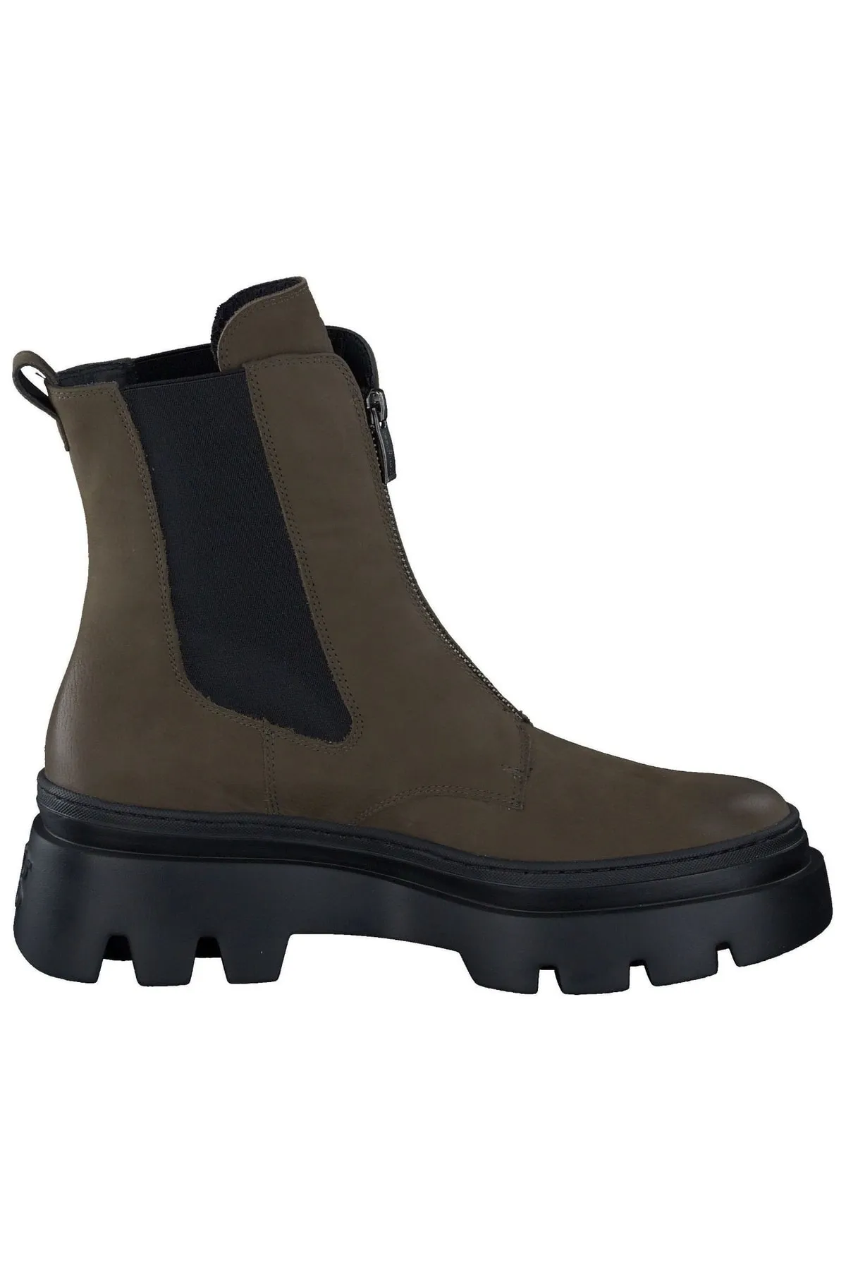 Paul Green  Stiefelette - Khaki - Blockabsatz