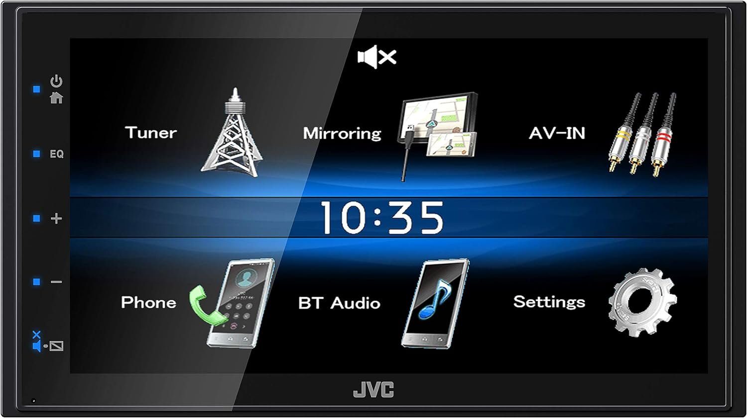 JVC KW-M25BT 2 DIN Bluetooth 17,3cm Touchscreen Android USB-Mirroring Autoradio