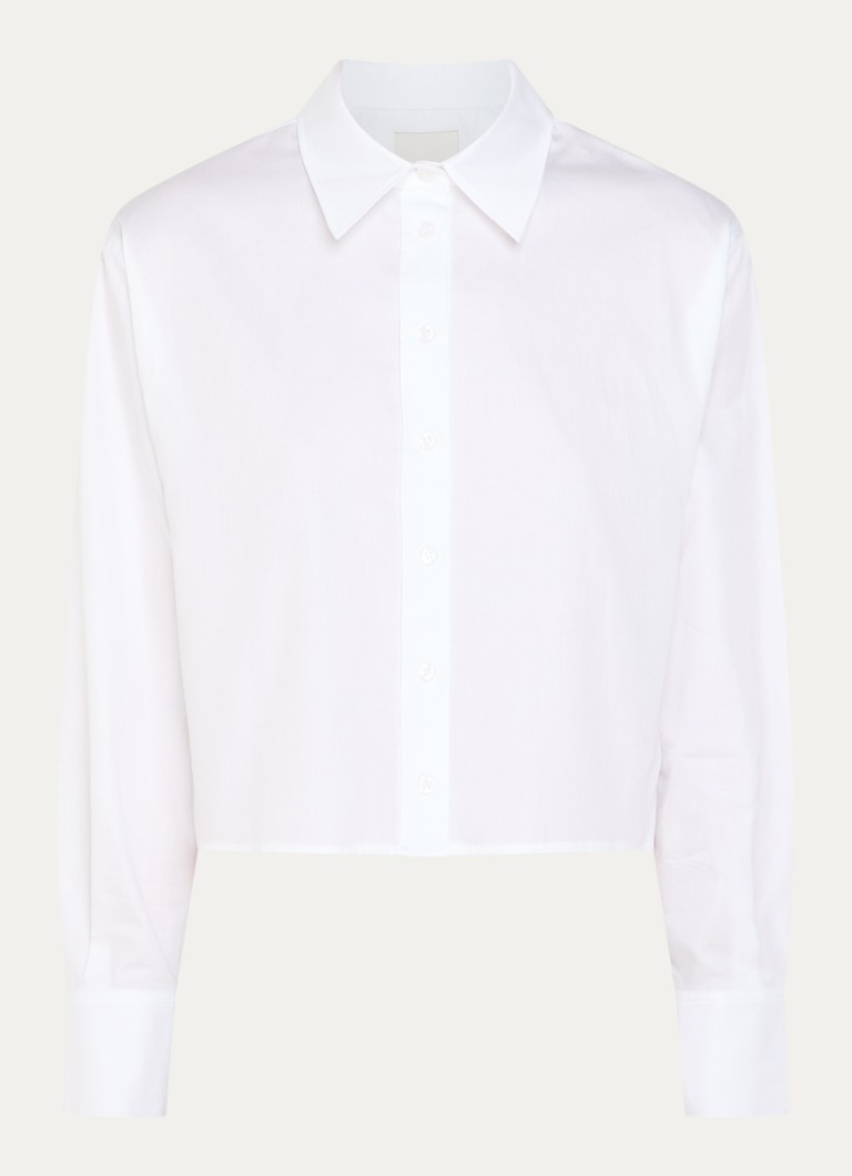 Calvin Klein cropped blouse with collar