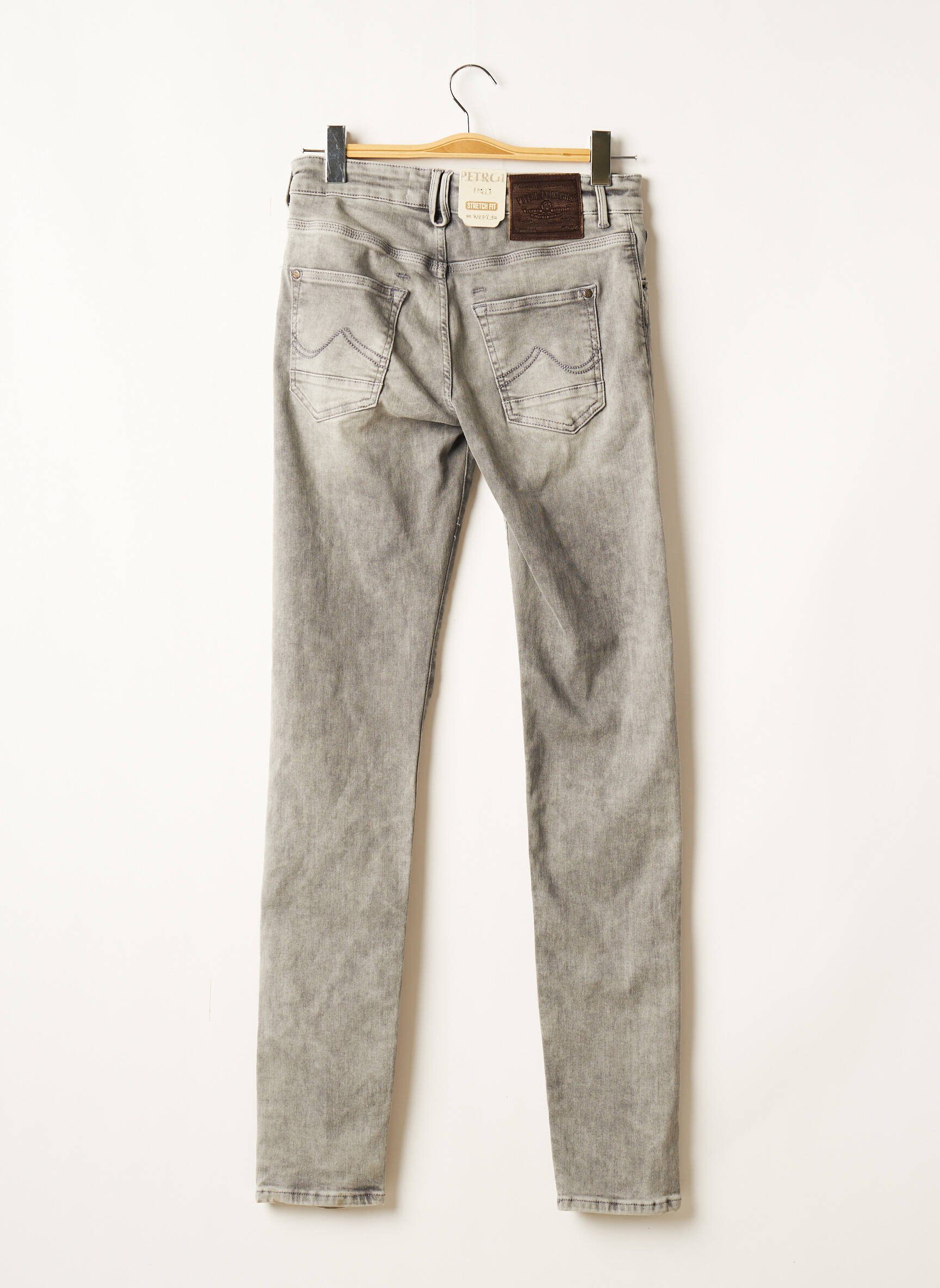 Petrol Industries Jeans Coupe Slim Femme couleur gris