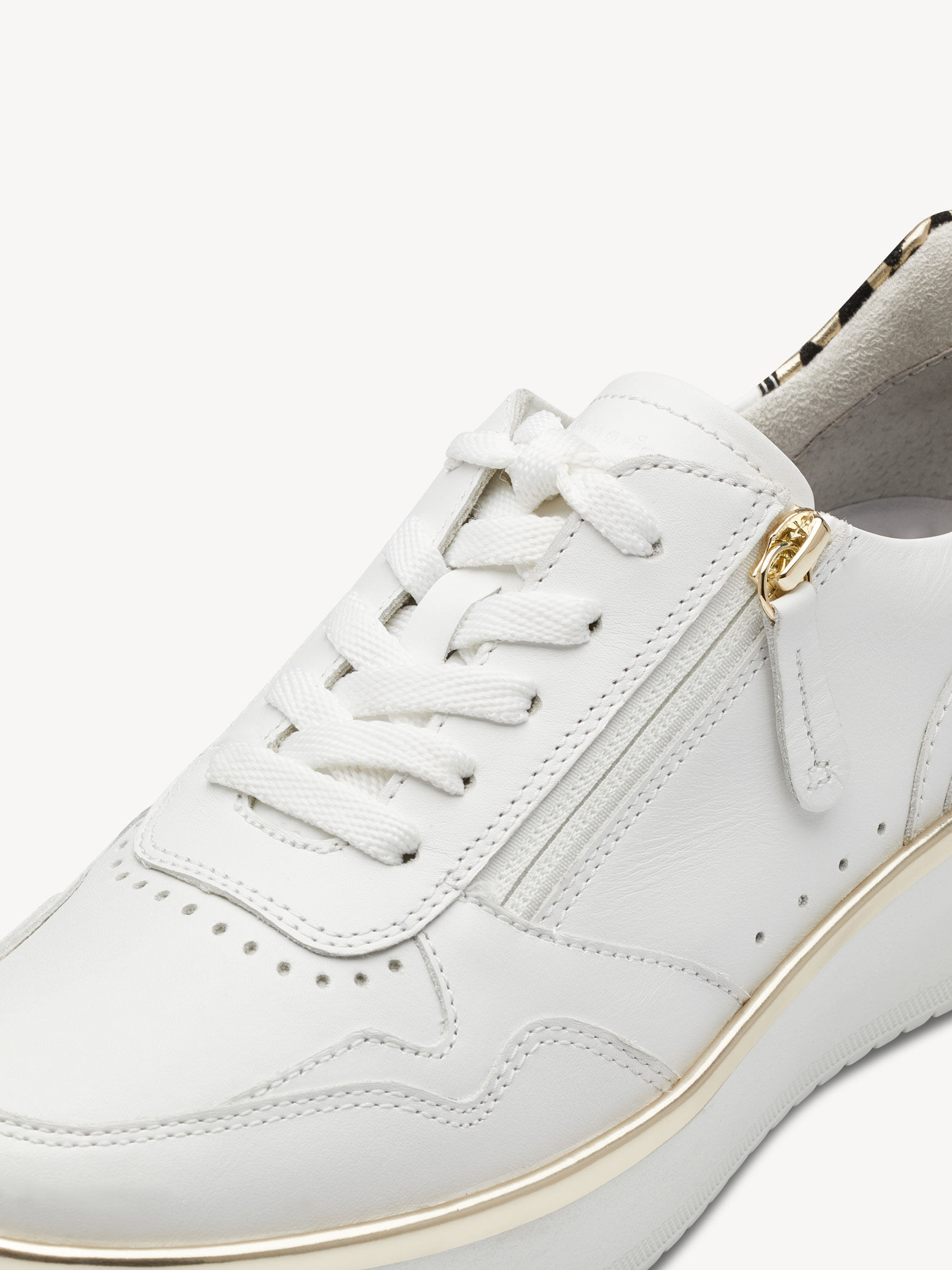 Basket en cuir - blanc