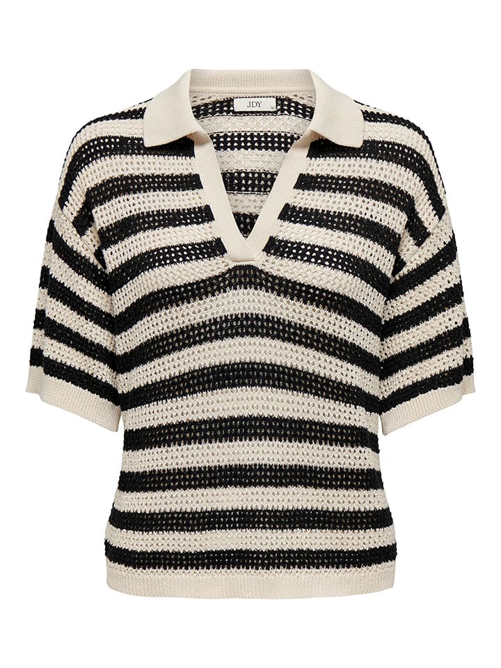 JDY Pullover in Beige/ Schwarz günstig kaufen
