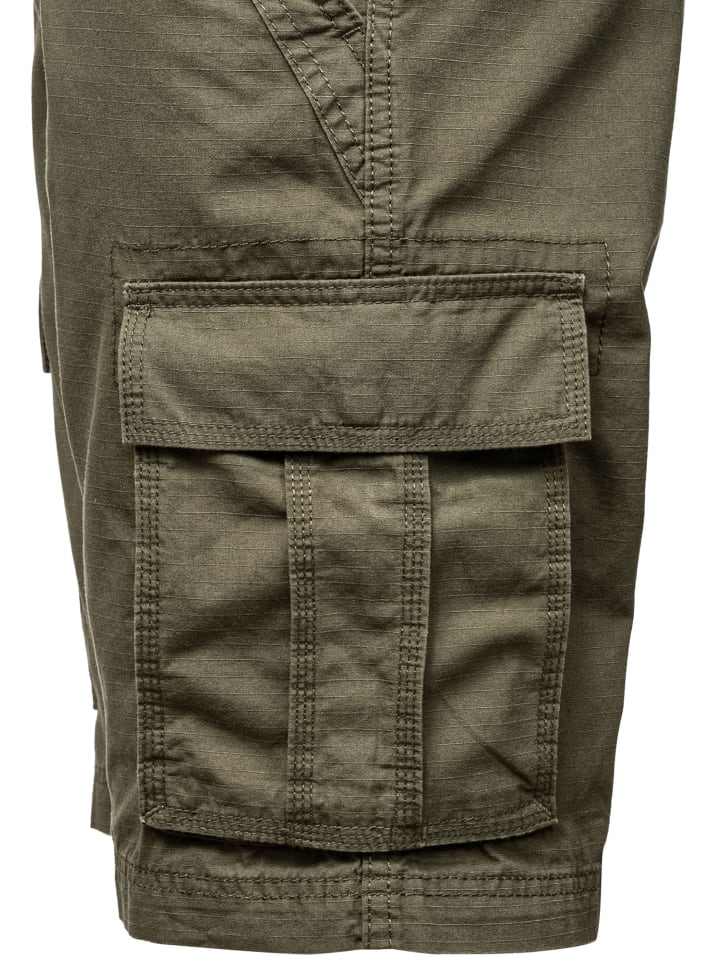 Amaci&Sons Chinoshort inkl. Gürtel MIDFIELD in Olive günstig kaufen