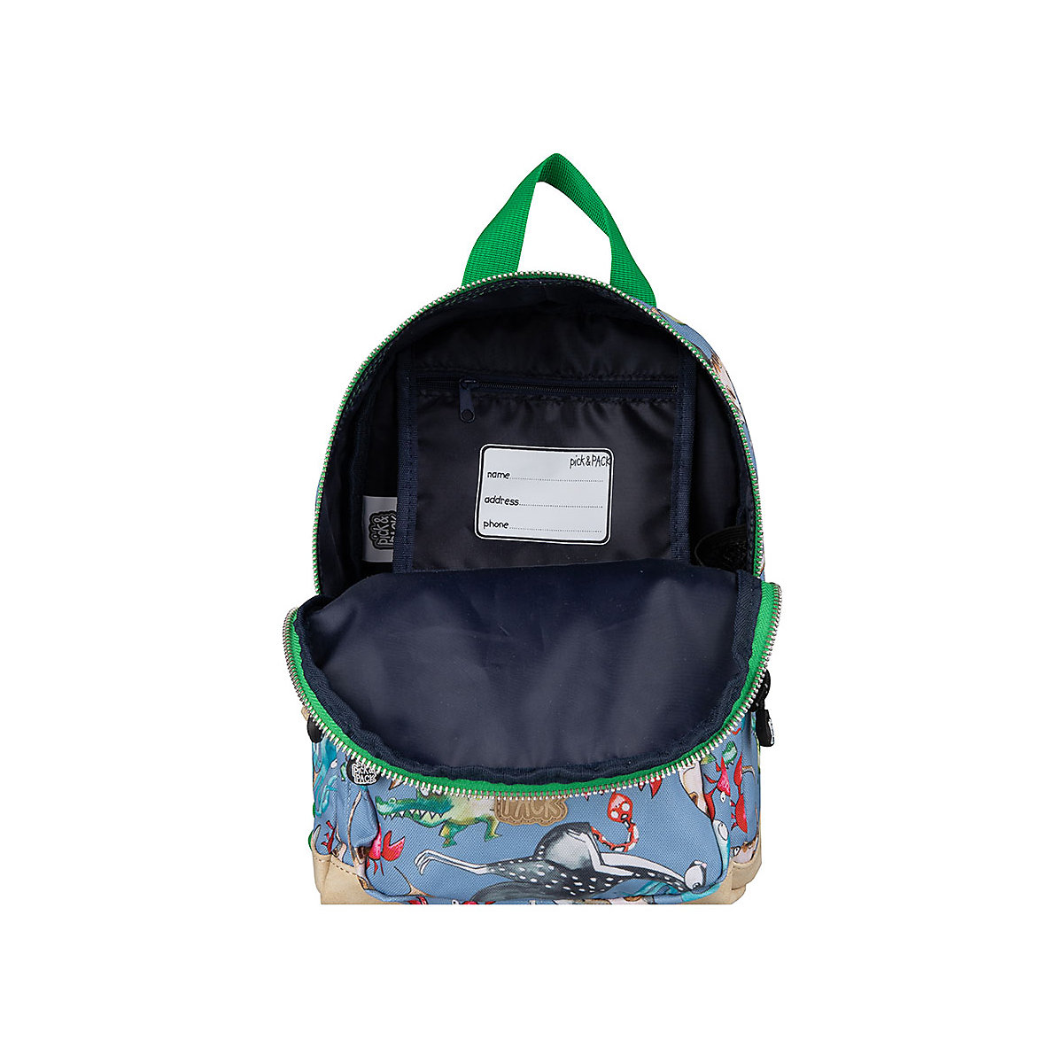 Kinderrucksack S Mix Animal Cloud Grey