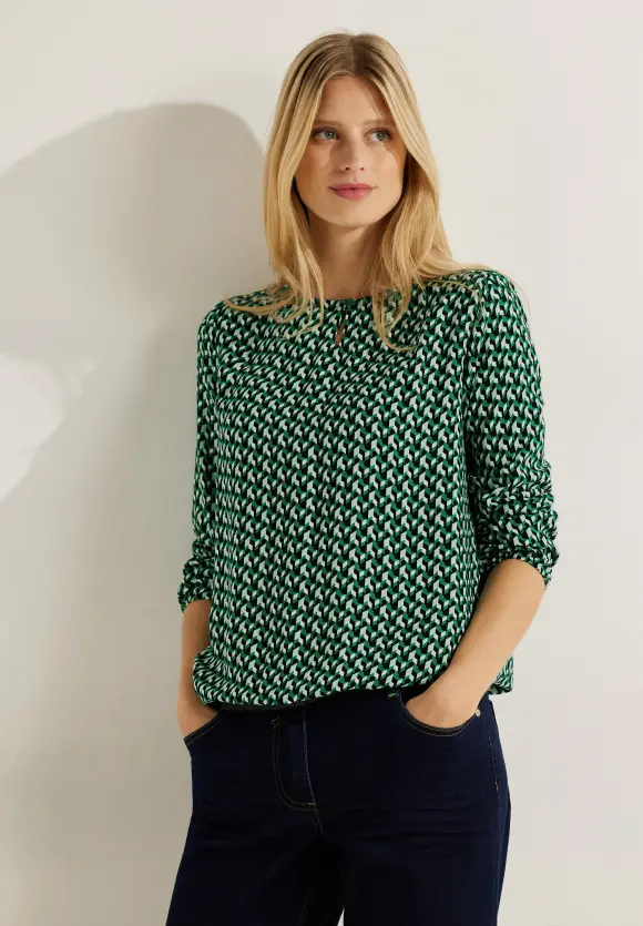 CECIL Bluse mit Minimalprint
