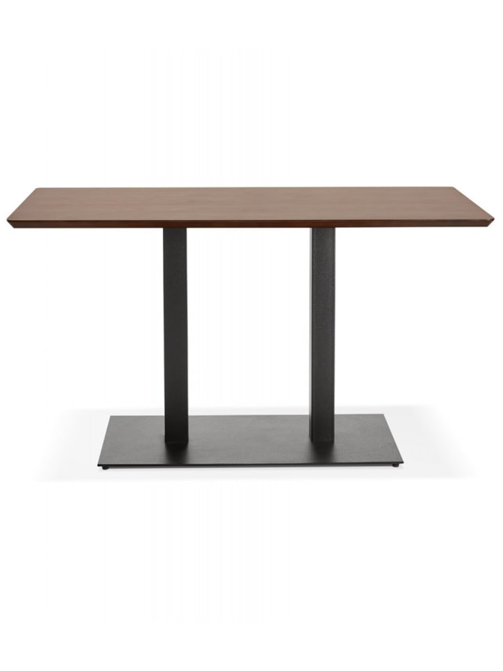 KADIMA DESIGN Esstisch Holz Metall Braun Schwarz | Modern Industrial in Braun günstig kaufen