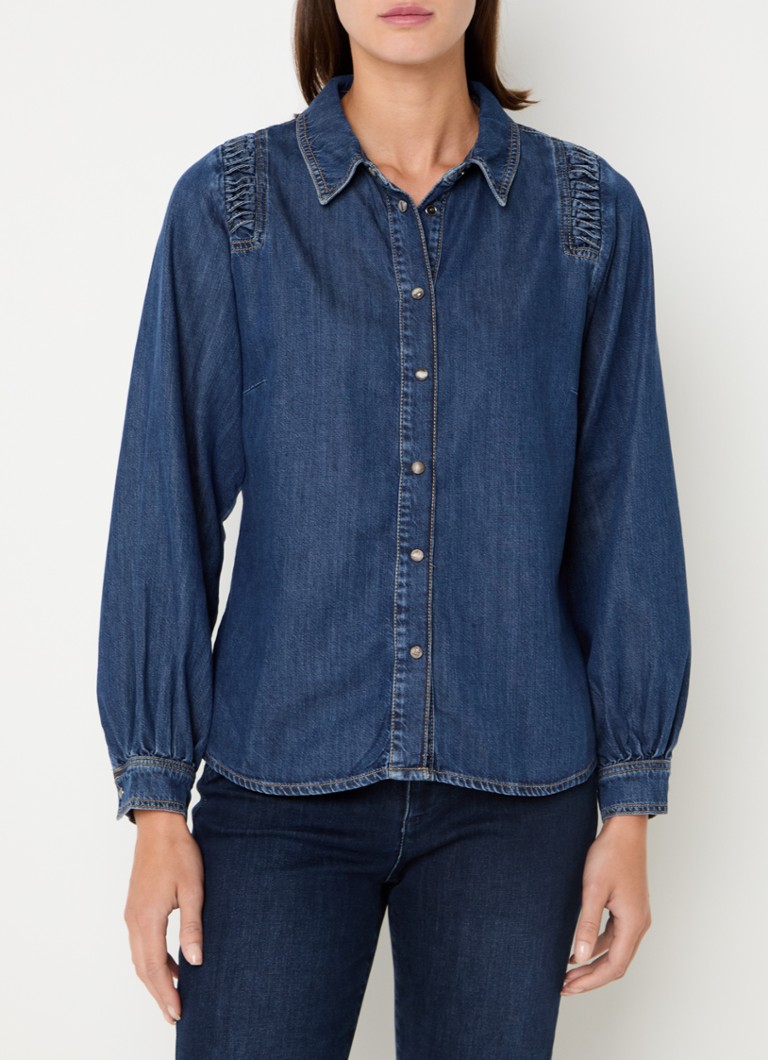 camicetta estiva in chambray