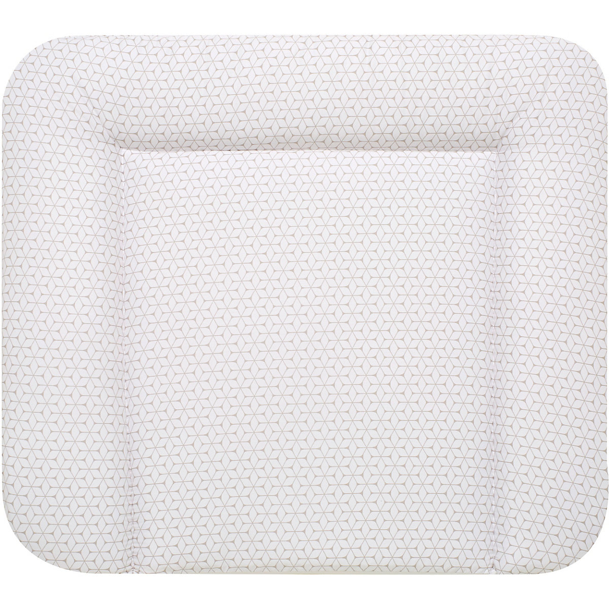 Wickelauflage Kuschel, Raute taupe, 69 x 69 cm