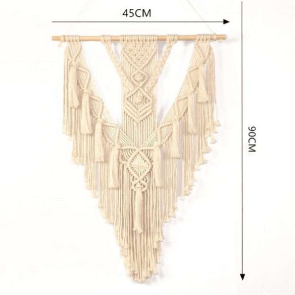 Wandteppich Wandbehang, Wanddekoration, Chic Bohemian Woven Tapisserie 45 x 90 cm, EBUY