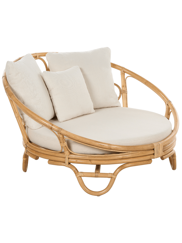 Beliani Sonneninsel ROSSANO in /Beige - (W) 112 x (H) 71 x (L) 110 cm günstig kaufen onesize