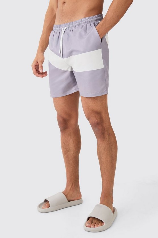 Mittellange Retro-Badehose