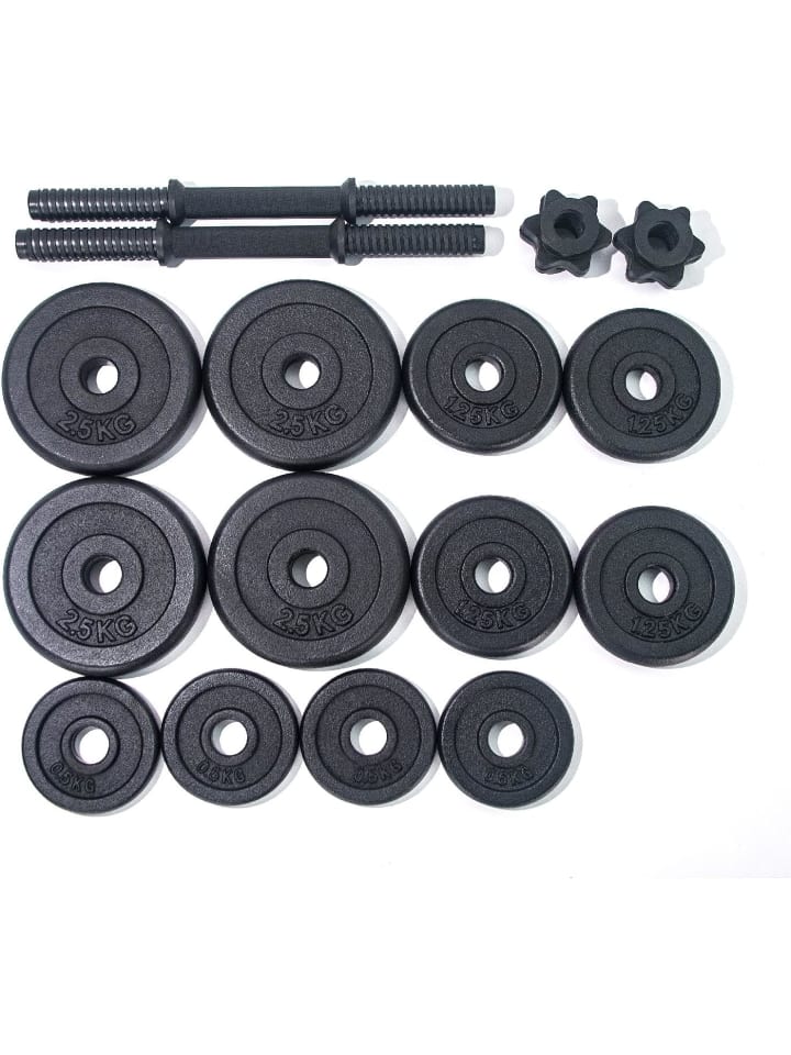 BnB Sports´ Bodybuilding Hantel 20 kg, Gewichtstraining, Gusseisen mit Gehäuse in Schwarz günstig kaufen 1
