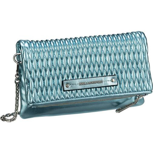 Karl Lagerfeld Abendtasche & Clutch K/Kushion Quilted Wallet On Chain Metallic