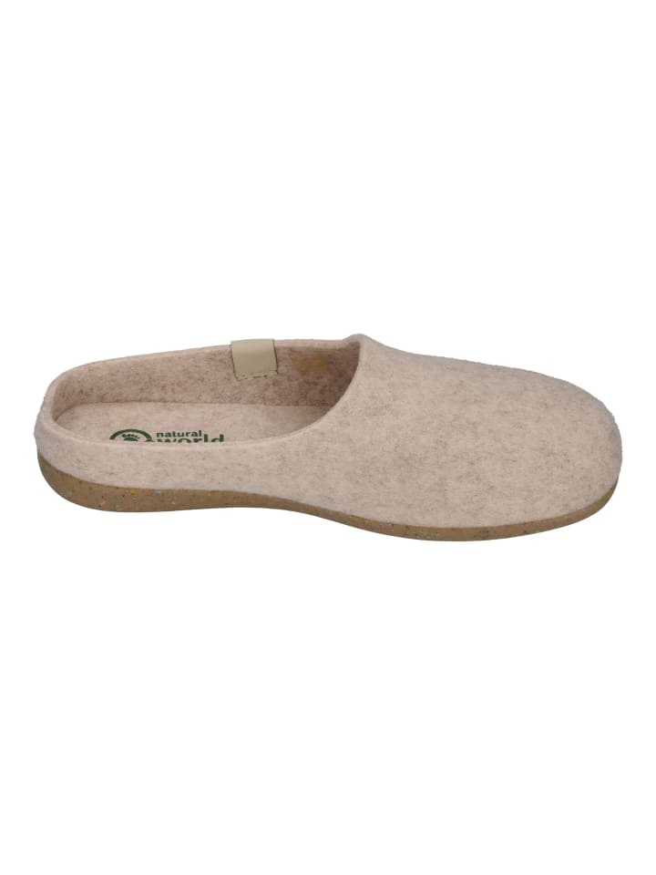natural world Hausschuhe 8999  in natur günstig kaufen