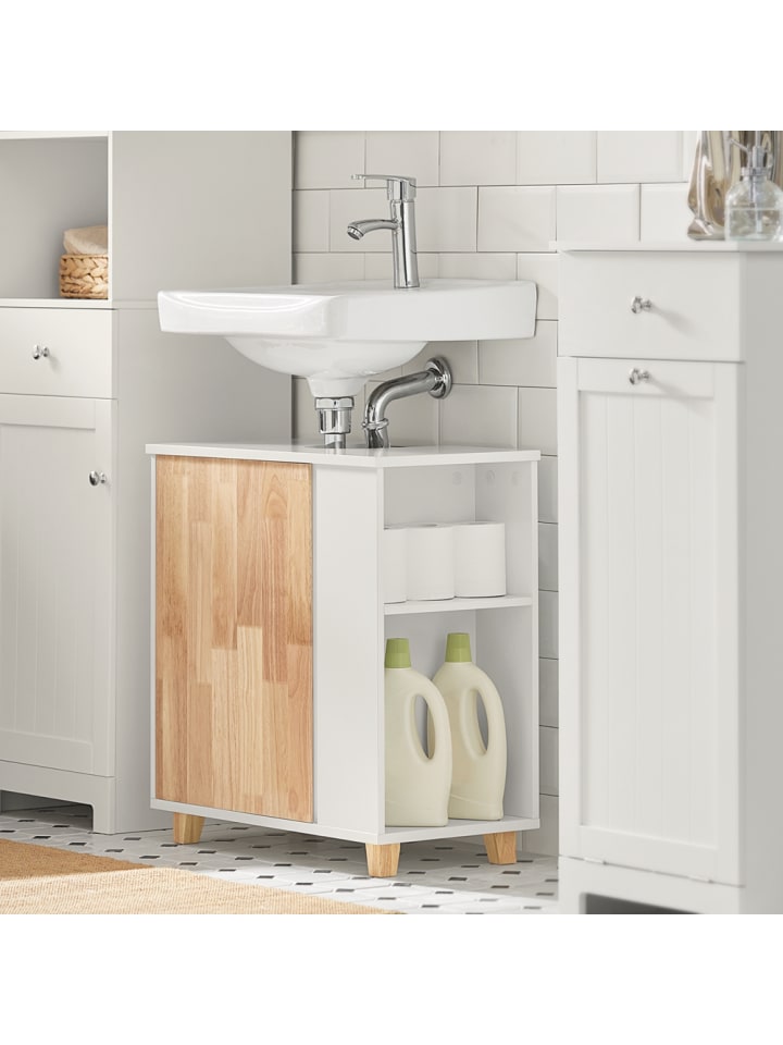SoBuy Waschbeckenunterschrank in Weiß - (B)60 x (H)60 x (T)29cm günstig kaufen onesize