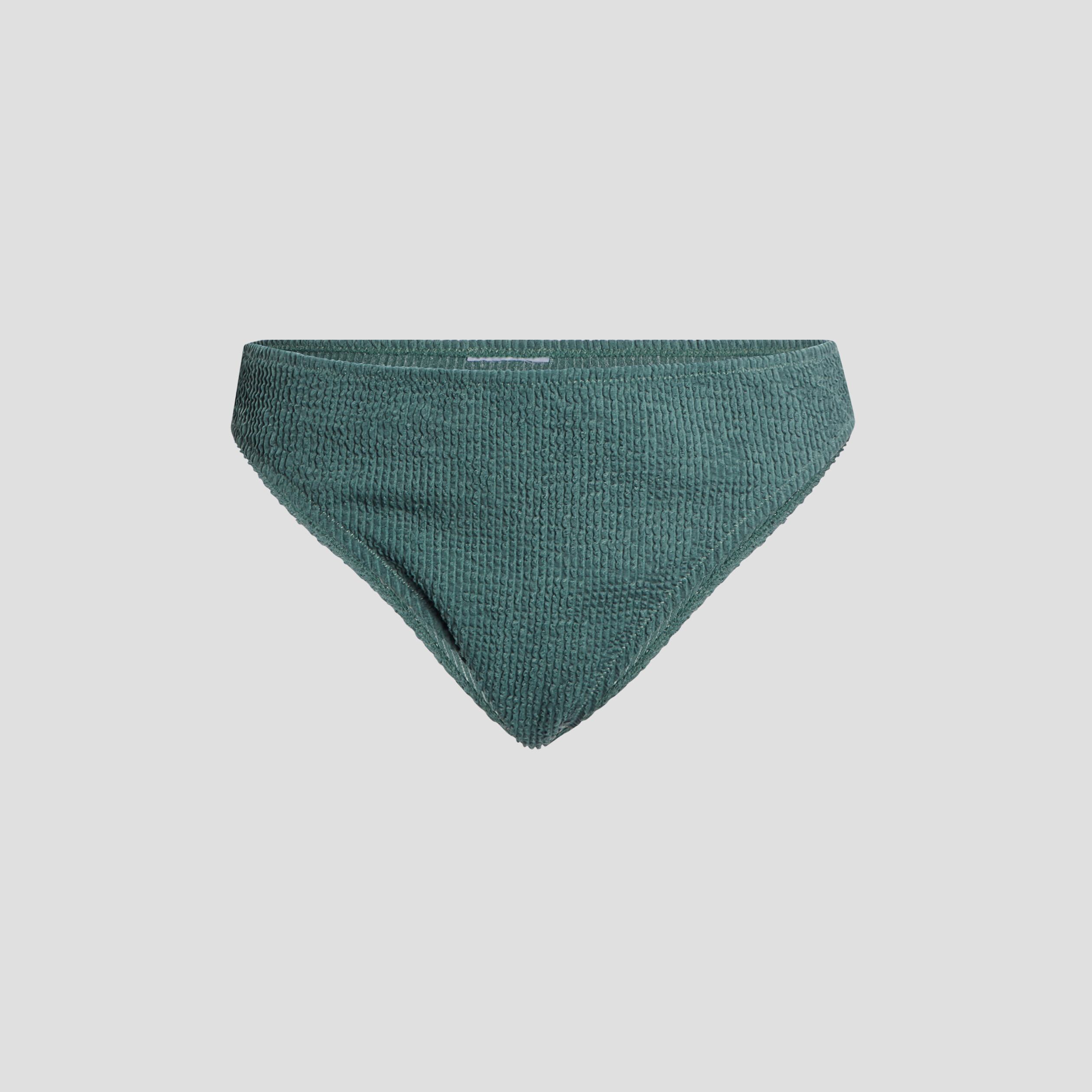 Culotte bas de maillot de bain texturé vert kaki femme | La Halle