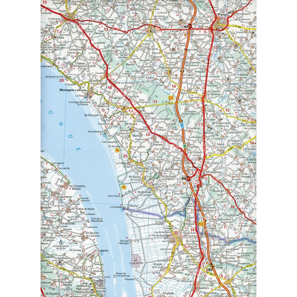 Michelin Charente 1 : 150 000 - Straßenkarte