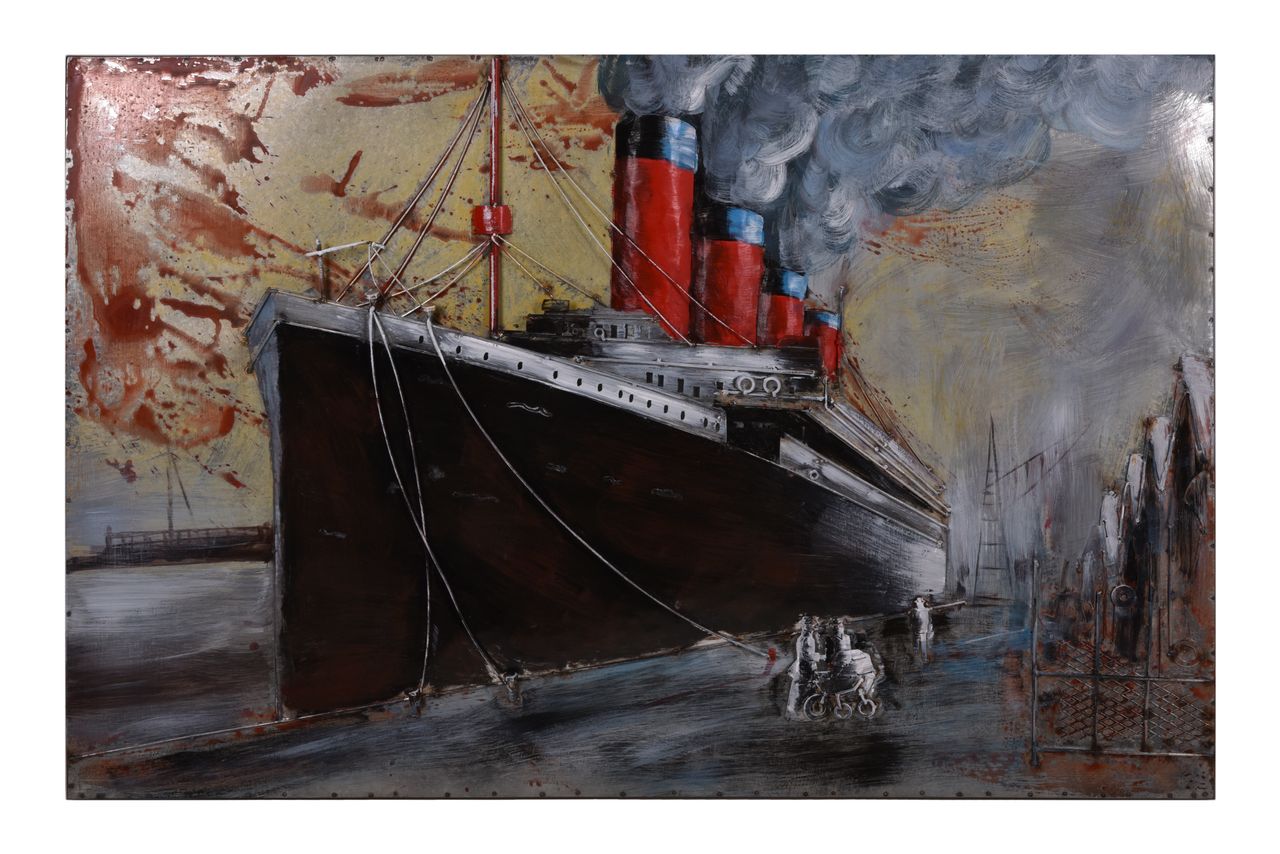 INTERIA Home&Living 3D Metallbild Schiff