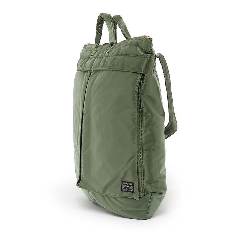 Porter-Yoshida Kaban Tanker 2Way Helmet Bag sage green