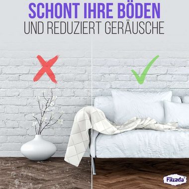 Filzada Filzgleiter 64x Filzgleiter Selbstklebend Rund Ø 20mm Möbelgleiter Stuhlgleiter