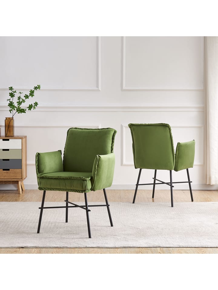 B&D Home Esszimmerstuhl JÜRGEN in Grün - (B)63 x (H)84 x (T)63 cm günstig kaufen onesize