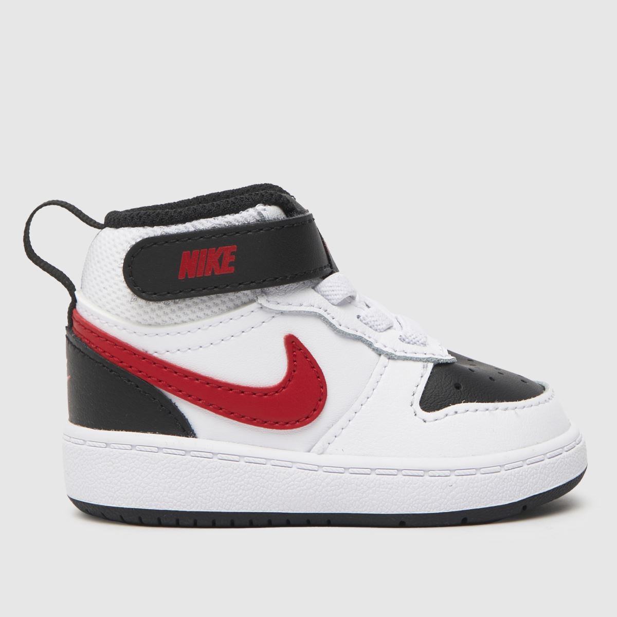 Nike Court Borough Mid 2 fehér és piros kisgyermek cipő