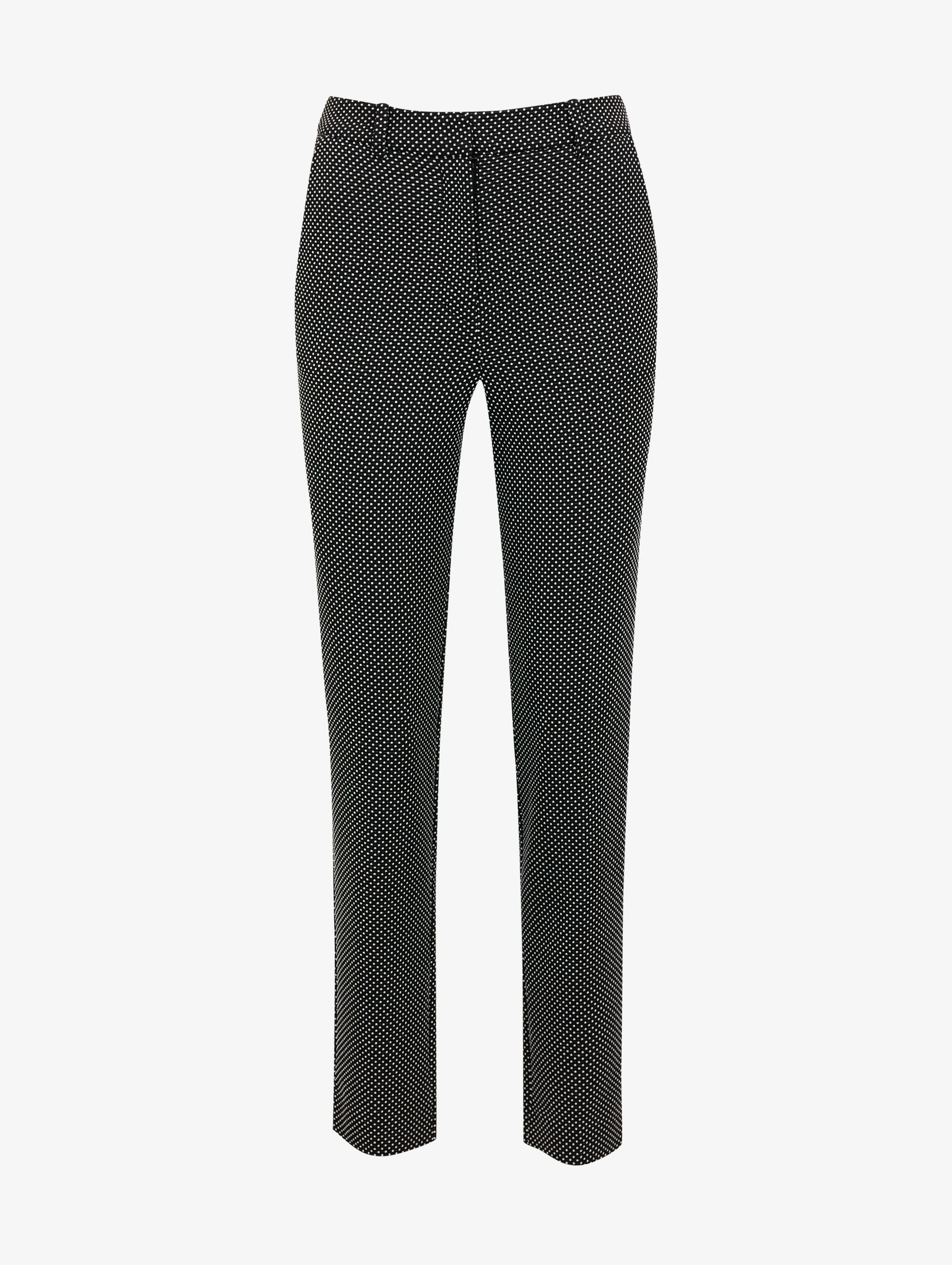 Weiß-schwarze gepunktete Damenhose ORSAY