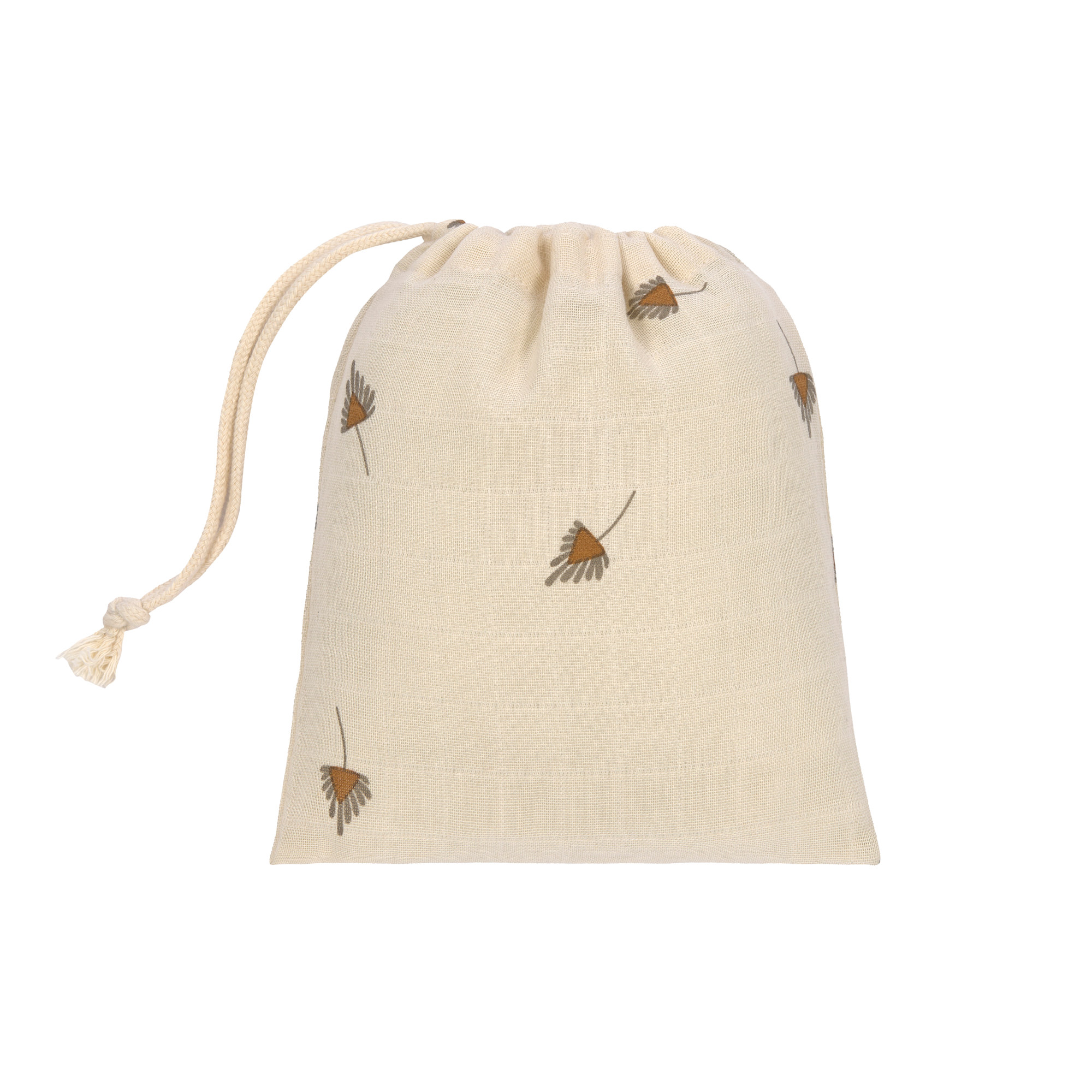 Mulltücher 2er Set M - Taupe, Grau