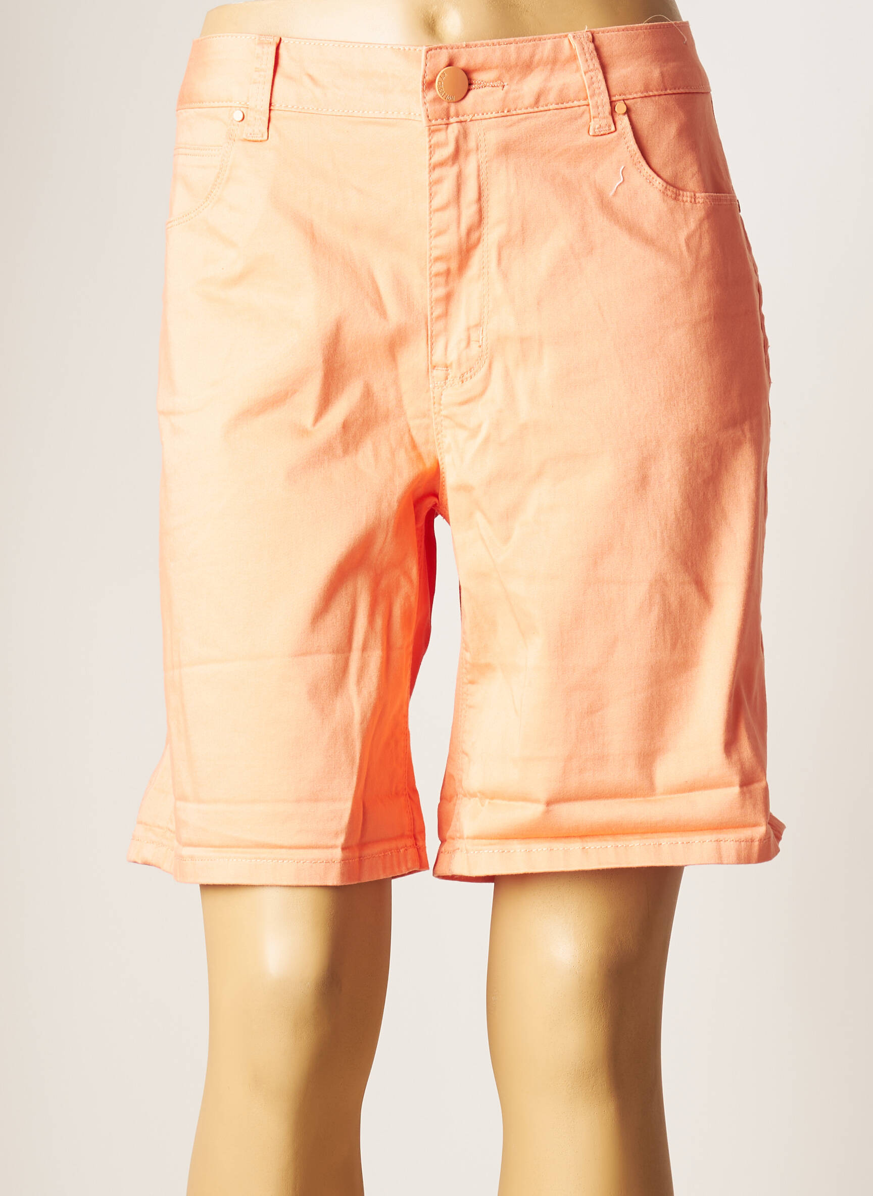 Ky Creation Bermudas Femme couleur orange