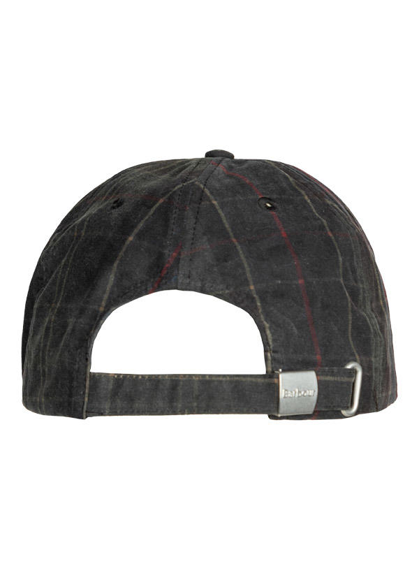 Barbour, Cap, gewachste Baumwolle, dunkeloliv kariert