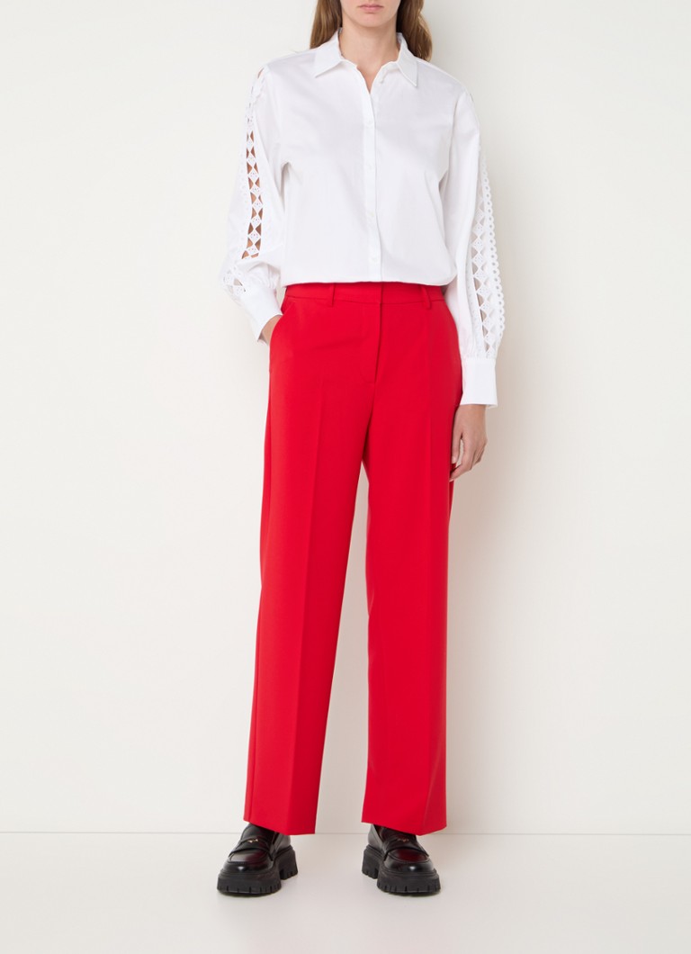 Pantaloni chino a vita alta e taglio dritto con tasche laterali di Gerry Weber.