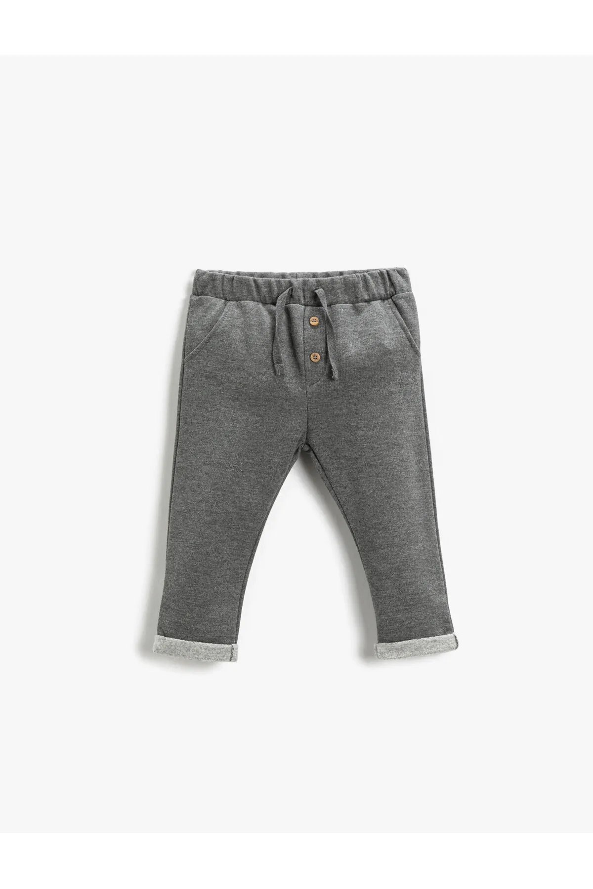 Koton  Einfache Jogginghose mit Knopfdetail und elastischem Bund