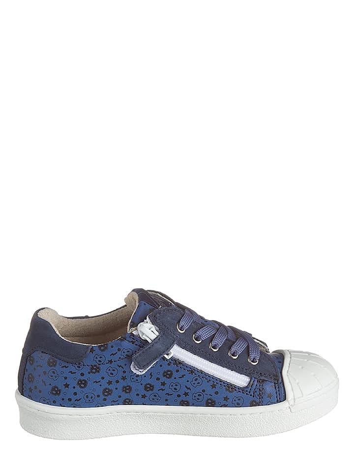 3,0 scream Leder-Sneakers in Blau günstig kaufen 29