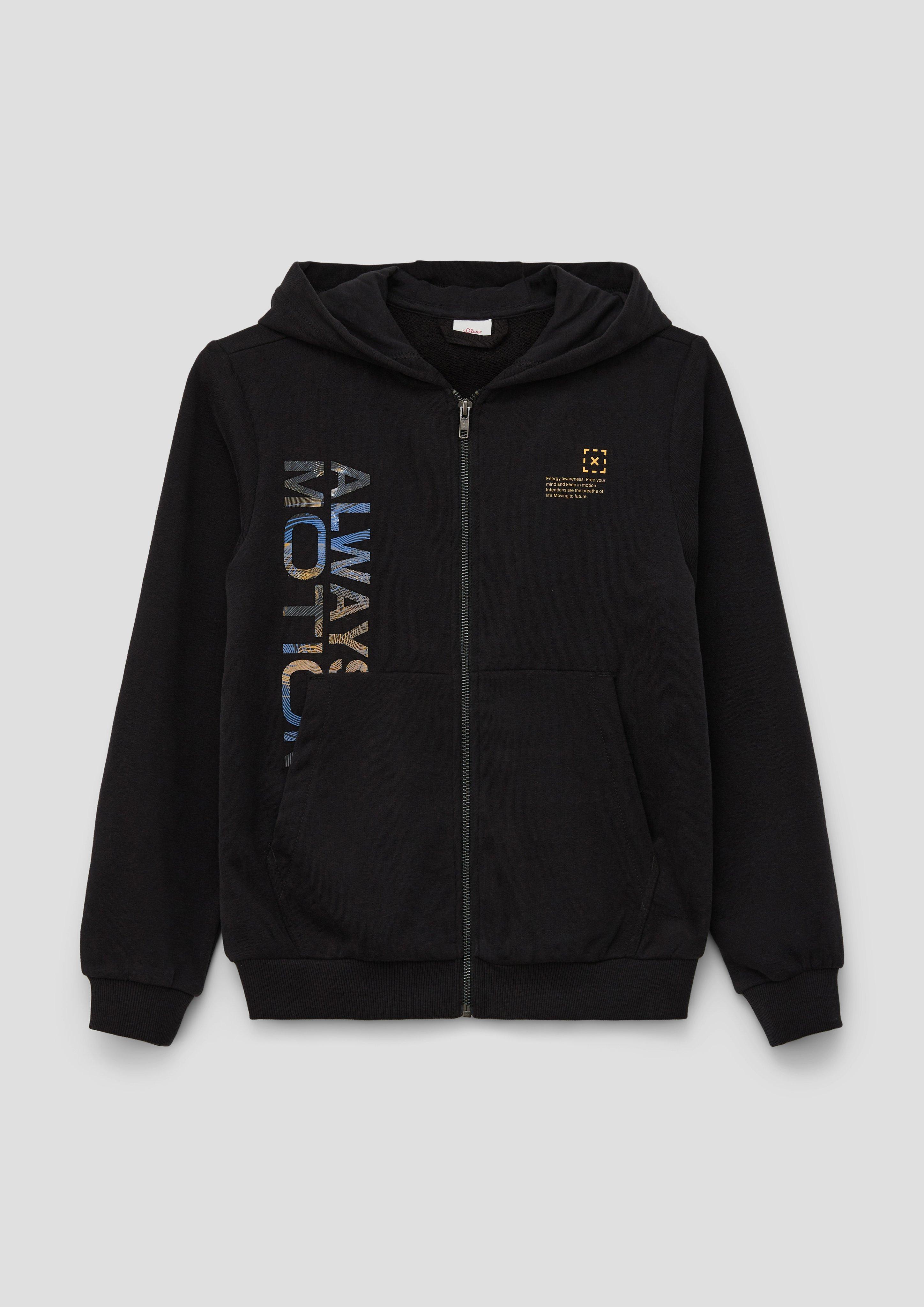Sweatjacke mit Print-Details  2134049-9999