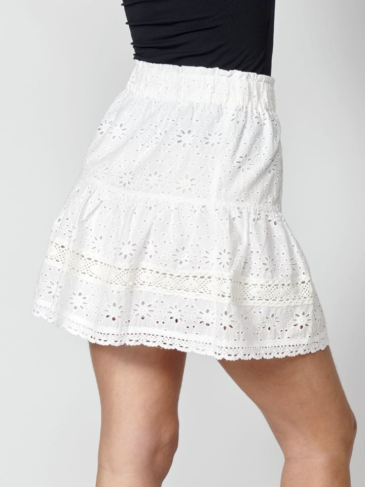 KOROSHI KURZER SKIRT in weiß günstig kaufen 40