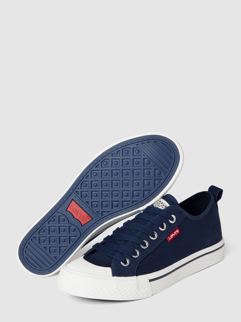 Sneaker mit Label-Details Modell 'MAUI' in marineblau