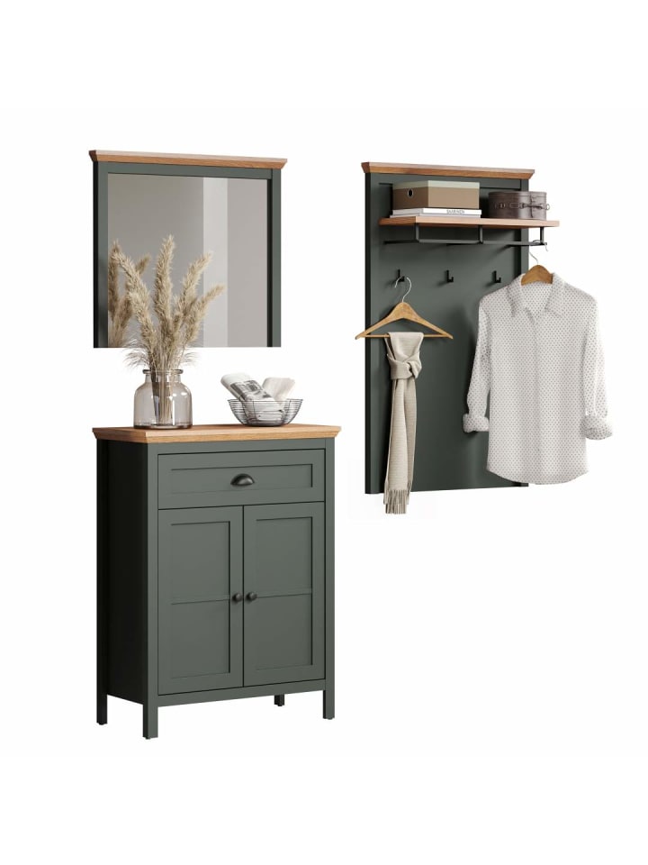 ebuy24 Garderobenmöbel Stanton Grün 169 x 39 cm günstig kaufen onesize