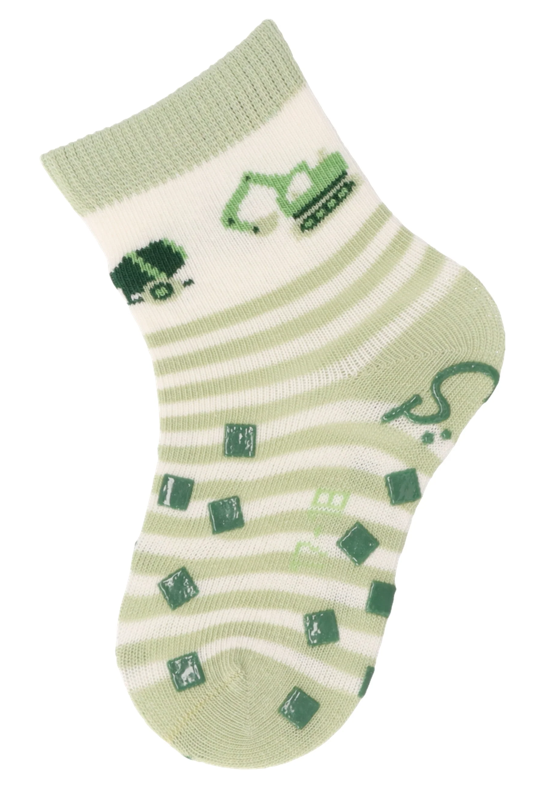 ABS Krabbelsocken im 2er Pack mit Motiv Bagger