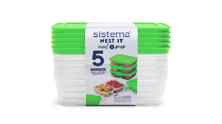 sistema Frischhaltedosen Set NEST IT 870ml 5-tlg.