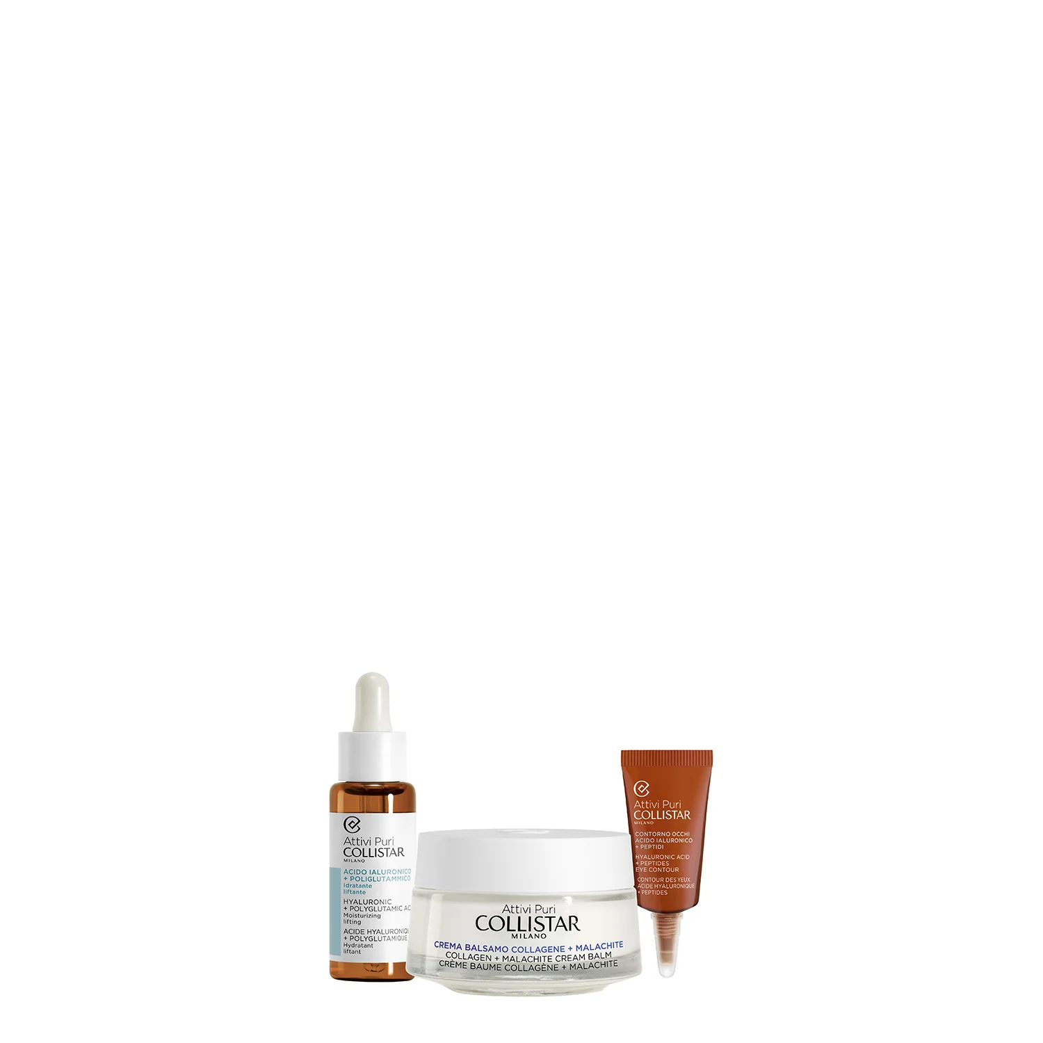 Pure Actives Collagen + Malachit Creme-Balsam Set – Anti-Falten-Set, Feuchtigkeitspflege-Set, 24-Stunden-Anti-Falten-Gesichtsbehandlung