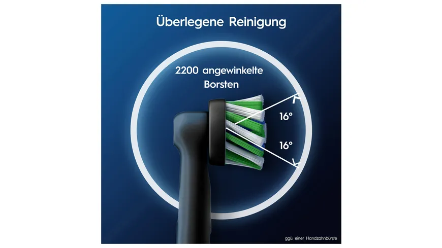 Oral-B PRO CROSSACTION Aufsteckbürsten Schwarz 4 Stück AM