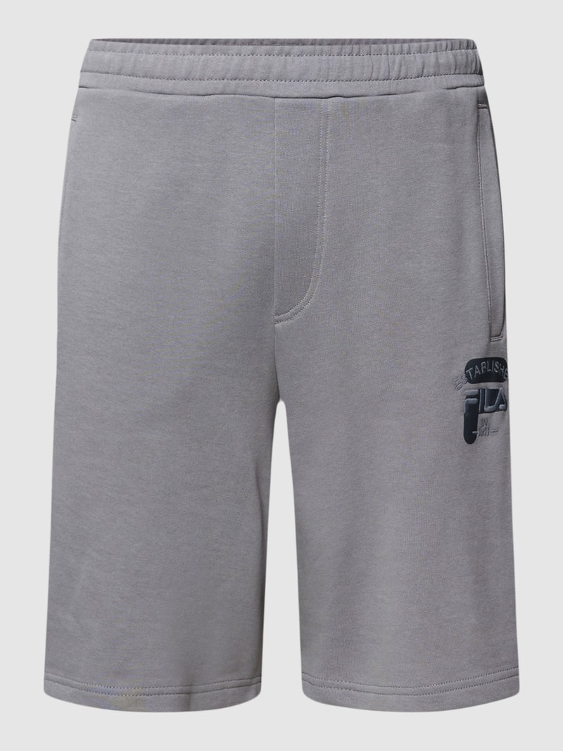 Sweatshorts mit Label-Stitching Modell 'BAIERN' in anthrazit